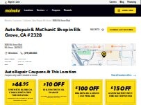Website Screenshot Meineke Car Care Center