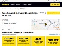 Website Screenshot Meineke Car Care Center