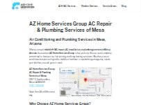 Website AZ Home Services Group AC Repair & Plumbing Services of Mesa