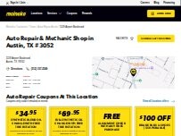 Website Screenshot Meineke Car Car Center