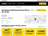 Website Screenshot Meineke Car Care Center