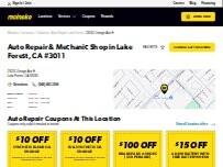 Website Screenshot Meineke Car Care Center