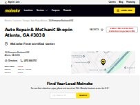 Website Screenshot Meineke Fleet Center