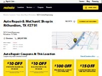 Website Screenshot Meineke Car Care Center