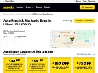 Website Screenshot Meineke Car Care Center