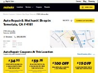 Website Screenshot Meineke Car Care Center
