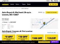 Website Screenshot Meineke Car Care Center