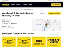 Website Screenshot Meineke Car Care Center
