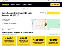 Website Screenshot Meineke Car Care Center