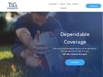 Website Screenshot Trent Insurance Group | Auto | Business | Farm | Health | Home | Life