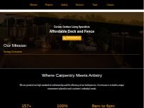 Website Screenshot Affordable Deck and Fence