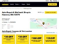 Website Screenshot Meineke Car Care Center