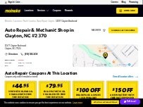 Website Screenshot Meineke Car Care Center