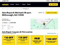 Website Screenshot Meineke Car Care Center