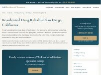 Website Screenshot Residential Drug Rehab San Diego