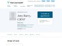 Website Screenshot Amy Barry, CRNP