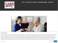 Website Screenshot Caregivers By Linda