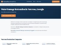 Website Screenshot National Water Damage Restoration Norcross