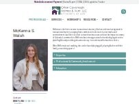 Website McKenna S. Walsh at Orten Cavanagh Holmes & Hunt