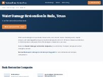 Website Screenshot National Water Damage Restoration Buda