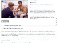 Website Screenshot Alcohol Rehab Cedar Falls