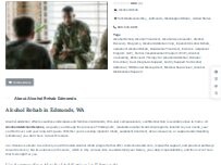 Website Screenshot Alcohol Rehab Edmonds