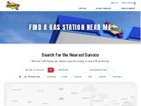 Website Screenshot Sunoco Gas Station