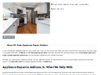 Website Screenshot All State Appliance Repair Addison