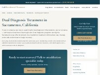 Website Screenshot Dual Diagnosis Treatment Sacramento