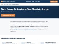 Website Screenshot National Water Damage Restoration Stone Mountain