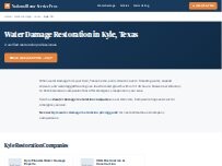 Website Screenshot National Water Damage Restoration Kyle