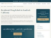 Website Screenshot Residential Drug Rehab Stanford