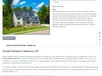 Website Screenshot Alcohol Rehab Asheboro