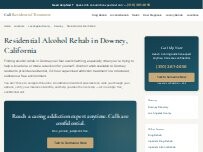 Website Screenshot Residential Alcohol Rehab Downey