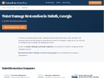 Website Screenshot National Water Damage Restoration Duluth