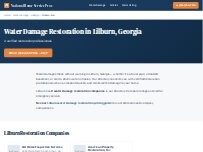 Website Screenshot National Water Damage Restoration Lilburn