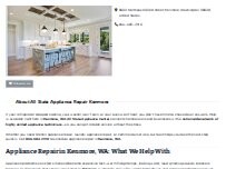 Website Screenshot All State Appliance Repair Kenmore