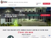 Website Screenshot Humbug Holiday Lighting of Hilton Head
