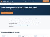 Website Screenshot National Water Damage Restoration San Antonio
