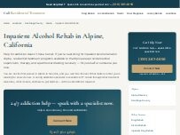 Website Screenshot Inpatient Alcohol Rehab Alpine