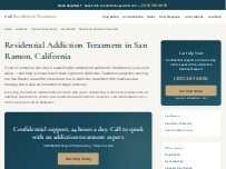 Website Screenshot Residential Addiction Treatment San Ramon