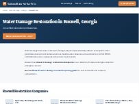 Website Screenshot National Water Damage Restoration Roswell