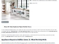 Website Screenshot All State Appliance Repair Buffalo Grove