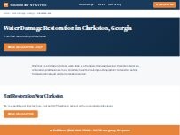 Website Screenshot National Water Damage Restoration Clarkston