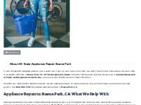 Website Screenshot All State Appliance Repair Buena Park