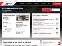 Website Screenshot A-1 Locksmith - East Dallas