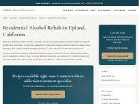 Website Screenshot Residential Alcohol Rehab Upland