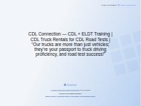 Website Screenshot CDL Connection