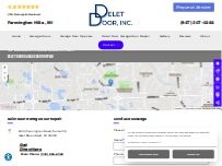 Website Screenshot Delet Door Garage Door Repair