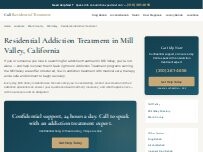 Website Screenshot Residential Addiction Treatment Mill Valley
